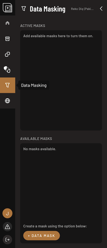 Masking Hub tab